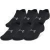 image:imageUnder Armour Unisex Adult Essential No Show Socks 6Pairs001 Black  Black  Castlerock