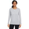 image:imageUnder Armour Womens HeatGear Compression LongSleeve TShirtMod Gray Light Heatherwhite