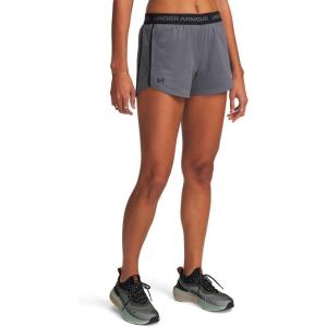 image:imageUA Tech Play Up Womens 3 Loose Fit Shorts025 Castlerock   Black