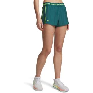 image:imageUA Tech Play Up Womens 3 Loose Fit Shorts338 Rack Green   Hyper Green