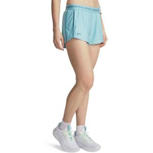 image:imageUA Tech Play Up Womens 3 Loose Fit Shorts425 Blue Haze   Boundless Blue
