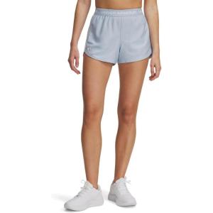 image:imageUA Tech Play Up Womens 3 Loose Fit Shorts453 Blue Calm   White