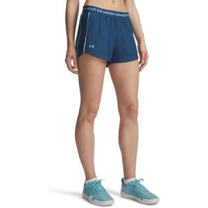 image:imageUA Tech Play Up Womens 3 Loose Fit Shorts498 Wham Blue   Blue Haze