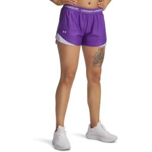 image:imageUA Tech Play Up Womens 3 Loose Fit Shorts525 Lavish   Salt Purple