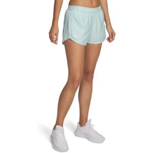 image:imageUA Tech Play Up Womens 3 Loose Fit Shorts703 Refresh Mint   White