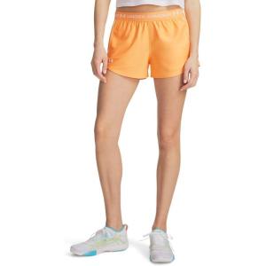 image:imageUA Tech Play Up Womens 3 Loose Fit Shorts870 Orange Bloc   White