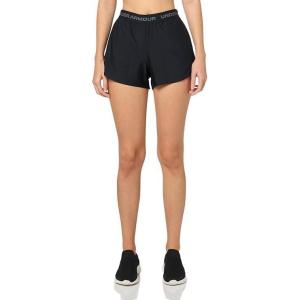 image:imageUA Tech Play Up Womens 3 Loose Fit ShortsBlackWhite
