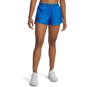 image:imageUA Tech Play Up Womens 3 Loose Fit ShortsBlue AtlantisWashed Navy