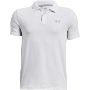 image:imageUnder Armour Boys Matchplay Golf Polo Big Kid100 White  Mod Gray  Mod Gray