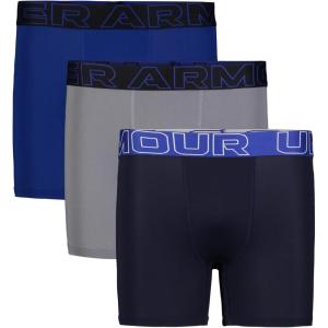 image:imageUnder Armour Boys Multipack Performance Tech Boxer Brief Lightweight amp Smooth Stretch FitMidnight Navy