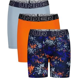 image:imageUnder Armour Boys Multipack Performance Tech Boxer Brief Lightweight amp Smooth Stretch FitSolar Orange