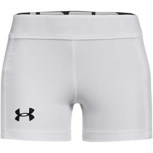 image:imageUnder Armour Girls Utility Softball Slider Shorts100 White   Black