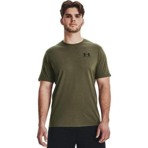 image:imageUnder Armour Mens UA Sportstyle Left Chest Short Sleeve Shirt392 Marine Od Green   Black