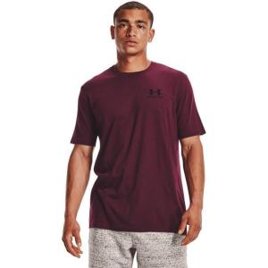 image:imageUnder Armour Mens UA Sportstyle Left Chest Short Sleeve ShirtDark Maroon 602Black