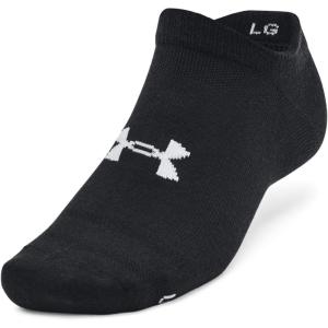 image:imageUnder Armour Unisex Adult Essential No Show Socks 6Pairs002 Black  Black  Halo Gray
