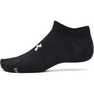 image:imageUnder Armour Unisex Adult Essential No Show Socks 6Pairs002 Black  White  Halo Gray