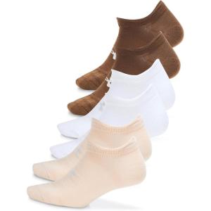 image:imageUnder Armour Unisex Adult Essential No Show Socks 6Pairs239 Elite Beige  Elite Beige  Halo Gray