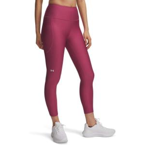 image:imageUnder Armour Womens HeatGear Armour High Waisted Ankle NoSlip Leggings659 Fuchsia Dusk   White