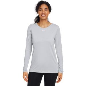 image:imageUnder Armour Womens HeatGear Compression LongSleeve TShirtMod Gray Light Heatherwhite