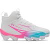image:imageUnder Armour Boys Spotlight Hammer Jr Rm Football Cleats101 WhiteFresco BluePink Rave