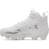 image:imageUnder Armour Boys Spotlight Hammer Jr Rm Football Cleats100 WhiteMetallic SilverMetallic Silver