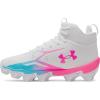 image:imageUnder Armour Boys Spotlight Hammer Jr Rm Football Cleats101 WhiteFresco BluePink Rave