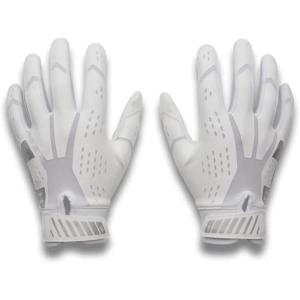 image:imageUnder Armour Blur Pee Wee Football Gloves100 White  White  Metallic Silver