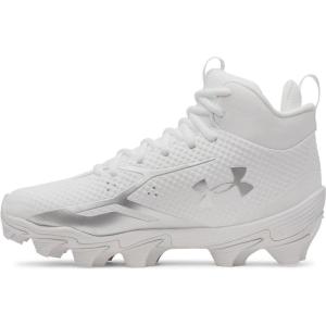 image:imageUnder Armour Boys Spotlight Hammer Jr Rm Football Cleats100 WhiteMetallic SilverMetallic Silver