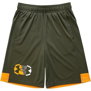 image:imageUnder Armour Boys Tech Graphic Shorts390 Marine Od Green  Orange  White