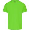 image:imageUnder Armour Boys Short Sleeve Baseball Graphic TShirt Lightweight amp Breathable Relaxed FitHyper Green Curve