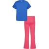 image:imageUnder Armour Girls 2piece Short Sleeve Tee and Leggings Set Soft amp ComfortableAtlantis Blue