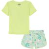 image:imageUnder Armour Girls 2piece Short Sleeve Tee and Shorts Set Lightweight and ComfortableFade Green Print