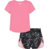image:imageUnder Armour Girls 2piece Short Sleeve Tee and Shorts Set Lightweight and ComfortableFluo Print