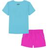 image:imageUnder Armour Girls 2piece Short Sleeve Tee and Shorts Set Lightweight and ComfortableFresco Blue Tech