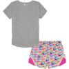 image:imageUnder Armour Girls 2piece Short Sleeve Tee and Shorts Set Lightweight and ComfortableGray Printed Mod
