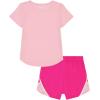 image:imageUnder Armour Girls 2piece Short Sleeve Tee and Shorts Set Lightweight and ComfortableIce Cream Pink