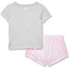 image:imageUnder Armour Girls 2piece Short Sleeve Tee and Shorts Set Lightweight and ComfortableMod Gray 22