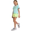 image:imageUnder Armour Girls 2piece Short Sleeve Tee and Shorts Set Lightweight and ComfortableNeo Turquoise Tech