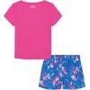 image:imageUnder Armour Girls 2piece Short Sleeve Tee and Shorts Set Lightweight and ComfortablePink Mesh