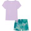 image:imageUnder Armour Girls 2piece Short Sleeve Tee and Shorts Set Lightweight and ComfortablePurple Mesh