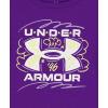 image:imageUnder Armour Girls 2piece Short Sleeve Tee and Shorts Set Lightweight and ComfortablePurple Pop Printed
