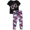 image:imageUnder Armour Girls 2piece Short Sleeve Tee and Leggings Set Soft amp ComfortableBlack Ikat
