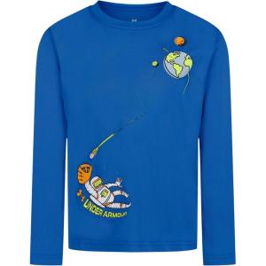 image:imageUnder Armour Boys Long Sleeve Logo Graphic TShirt Lightweight amp Breathable Relaxed FitBlue Astronaut