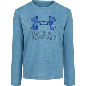 image:imageUnder Armour Boys Long Sleeve Logo Graphic TShirt Lightweight amp Breathable Relaxed FitBlue Smoke Core Logo
