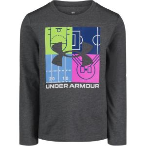 image:imageUnder Armour Boys Long Sleeve Logo Graphic TShirt Lightweight amp Breathable Relaxed FitCastlerock Multi