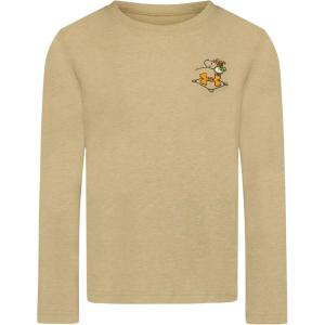 image:imageUnder Armour Boys Long Sleeve Logo Graphic TShirt Lightweight amp Breathable Relaxed FitKhaki Fly Trap