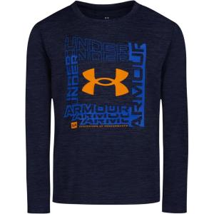 image:imageUnder Armour Boys Long Sleeve Logo Graphic TShirt Lightweight amp Breathable Relaxed FitMidnight Frame Twist