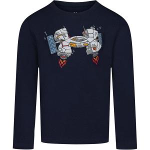 image:imageUnder Armour Boys Long Sleeve Logo Graphic TShirt Lightweight amp Breathable Relaxed FitNavy Satellite