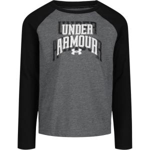 image:imageUnder Armour Boys Long Sleeve Logo Graphic TShirt Lightweight amp Breathable Relaxed FitPitch Gray Mark