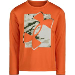 image:imageUnder Armour Boys Long Sleeve Logo Graphic TShirt Lightweight amp Breathable Relaxed FitTangerine Marble